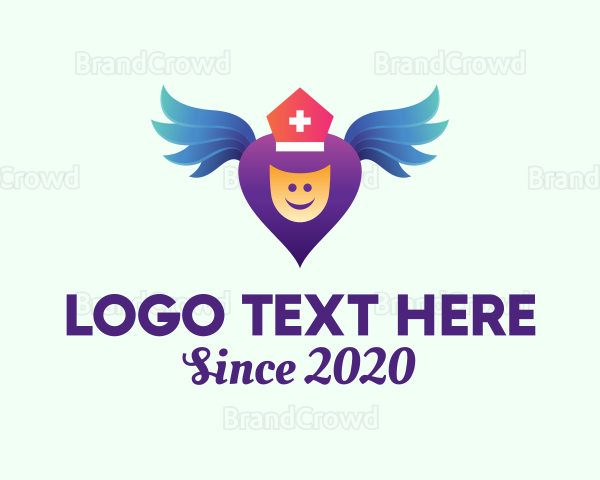Medical Healthcare Angel Logo