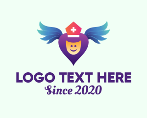 Medical Healthcare Angel logo design