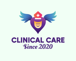 Medical Healthcare Angel logo design