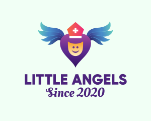 Medical Healthcare Angel logo design