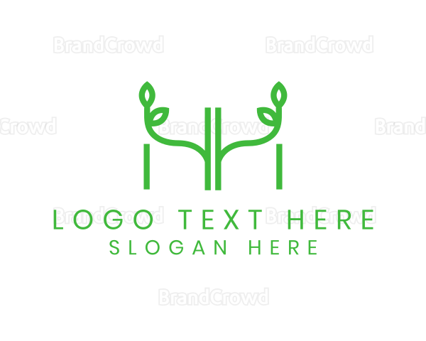 Leaf Spa Letter HH Logo