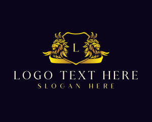 Upscale - Elegant Lion Crest logo design