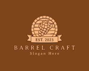 Barrel - Wine Wood Barrel logo design