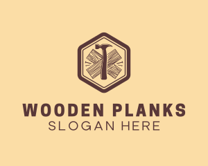 Hammer Plank Carpentry logo design