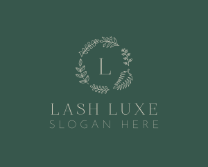 Organic Leaf Foliage logo design