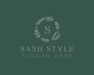 Organic Leaf Foliage logo design