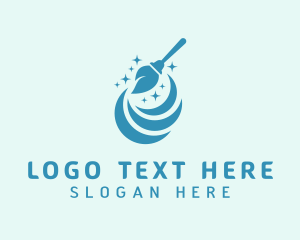 Disinfectant - Sanitary Mop Cleaning logo design