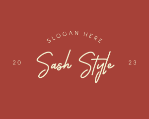 Simple Style Script logo design