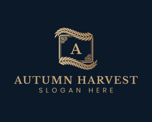 Premium Wheat Crest logo design