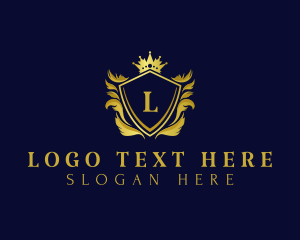 Luxe - Premium Shield Crown logo design