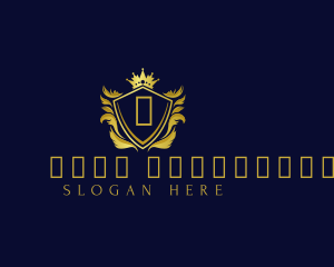 Premium Shield Crown logo design