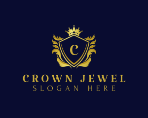 Crown - Premium Shield Crown logo design