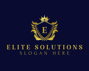 Premium - Premium Shield Crown logo design