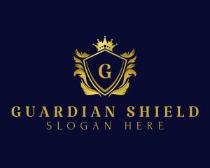 Shield - Premium Shield Crown logo design