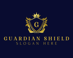 Premium Shield Crown logo design