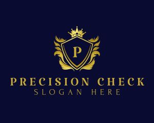 Premium Shield Crown logo design