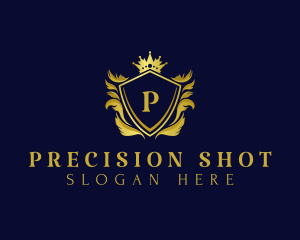 Premium Shield Crown logo design