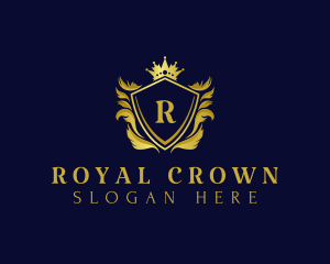 Crown - Premium Shield Crown logo design