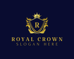 Premium Shield Crown logo design