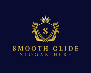 Premium Shield Crown logo design