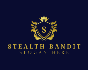 Premium Shield Crown logo design