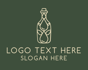 Beige - Naturopath Oil Bottle logo design