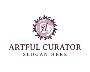 Wedding Event Wreath logo design