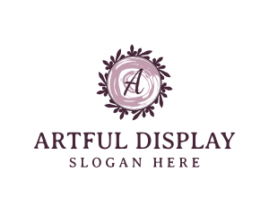 Wedding Event Wreath logo design