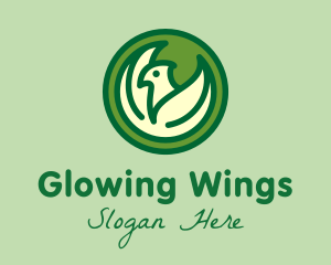 Elegant Bird Wings  logo design