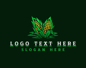 Organic Corn Agriculture Logo