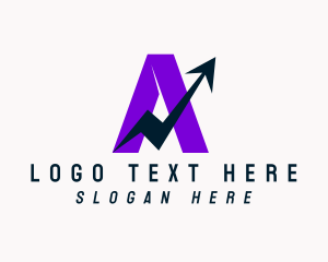 Delivery - Abstract Arrow Letter logo design