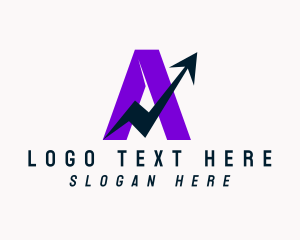 Abstract Arrow Letter Logo