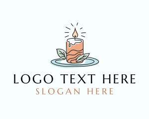 Scented Candle - Scented Candle Wax logo design