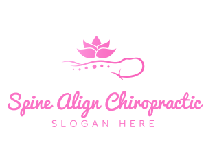 Chiropractor - Lotus Body Spa logo design