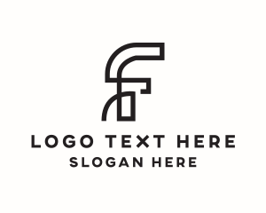 Land Developer - Architecture Construction Letter F logo design