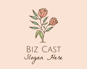 Event Styling - Natural Rose Flowers logo design