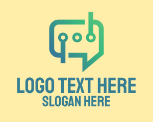 Communication - Modern Messaging Software logo design