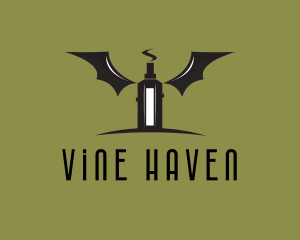 Vape Bat Wings  logo design