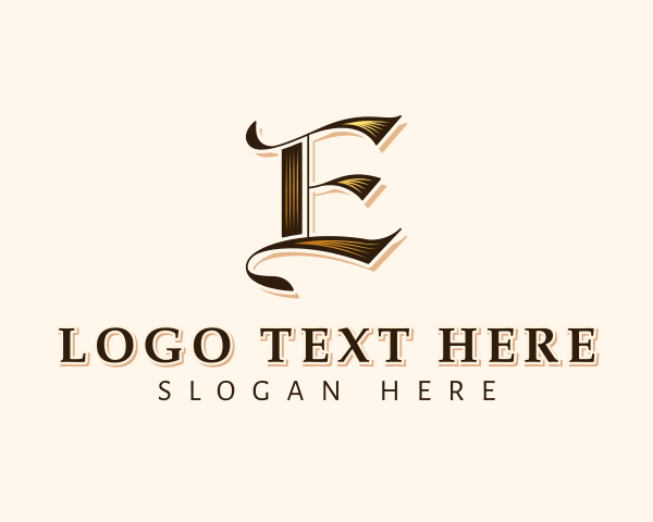 High End - Elegant Antique Company logo design