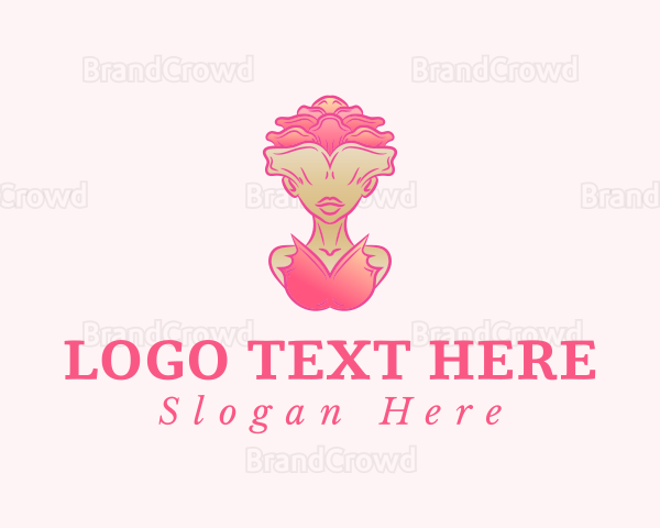 Flower Rose Lady Logo