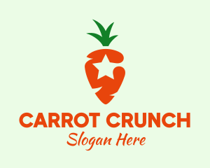 Carrot - Star Carrot Grower logo design
