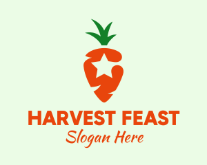 Star Carrot Grower logo design