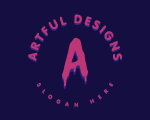 Neon Spray Paint logo design