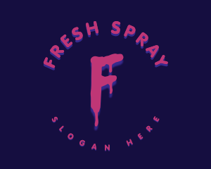 Neon Spray Paint logo design