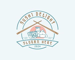 Sushi - Chopsticks Sushi Restaurant logo design