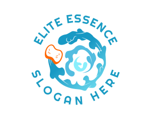 Cleaning Equipment - Sponge Water Sanitation logo design