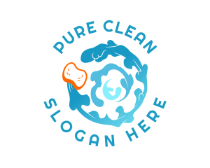 Sponge Water Sanitation logo design