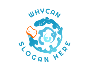 Sanitary - Sponge Water Sanitation logo design