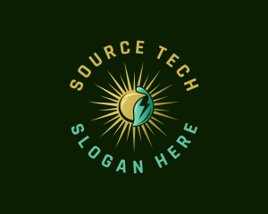 Source - Natural Energy Solar Sun logo design