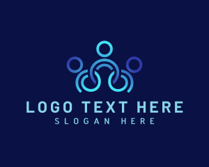 Social - Human Resource People Teamwork logo design